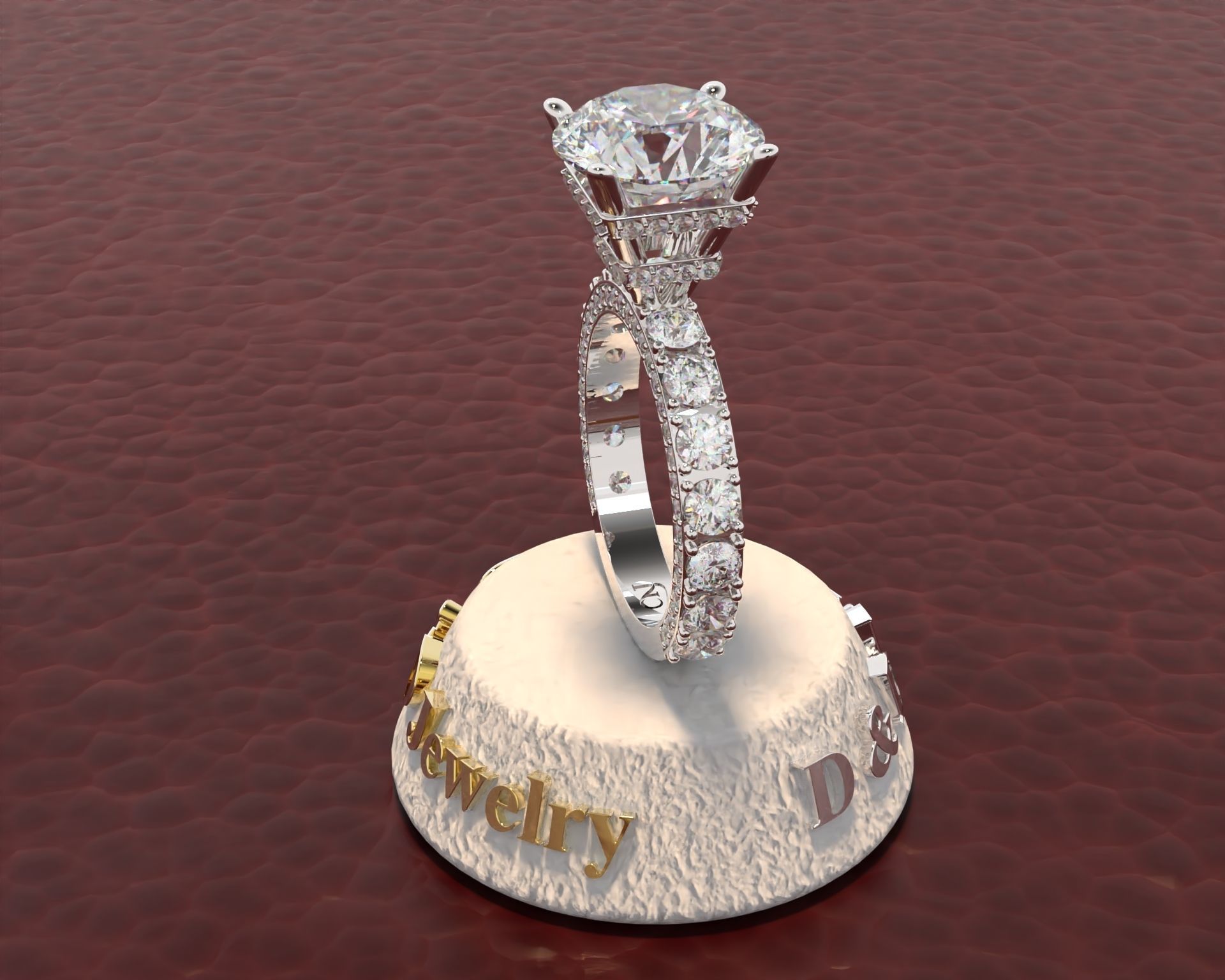 Ring Woman 3D print model_43