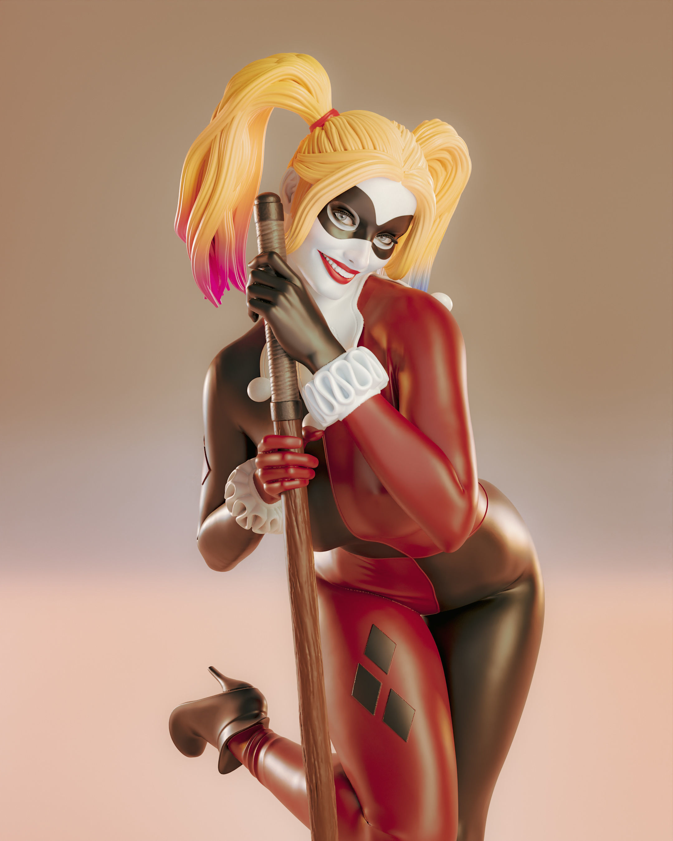 Harley Quinn 3D print model_12