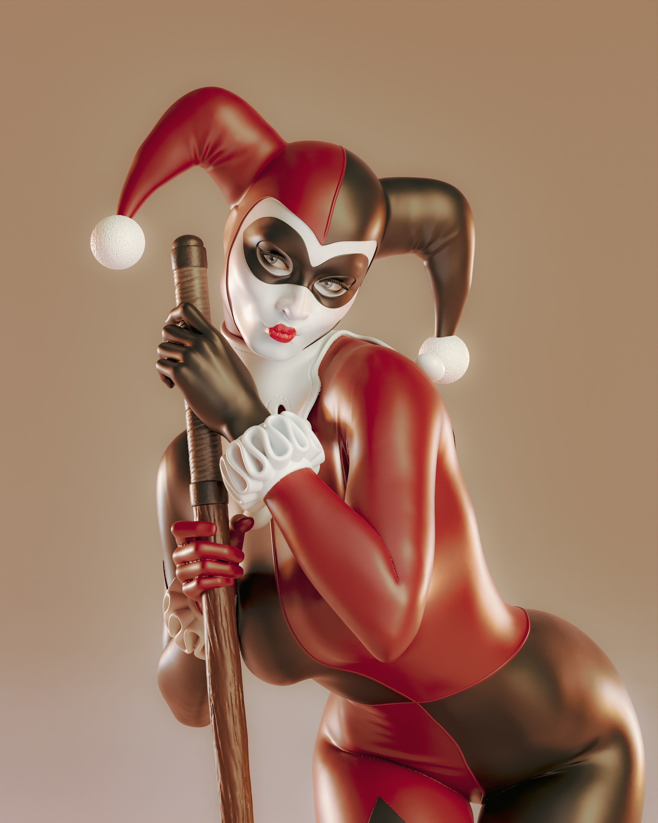 Harley Quinn 3D print model_13