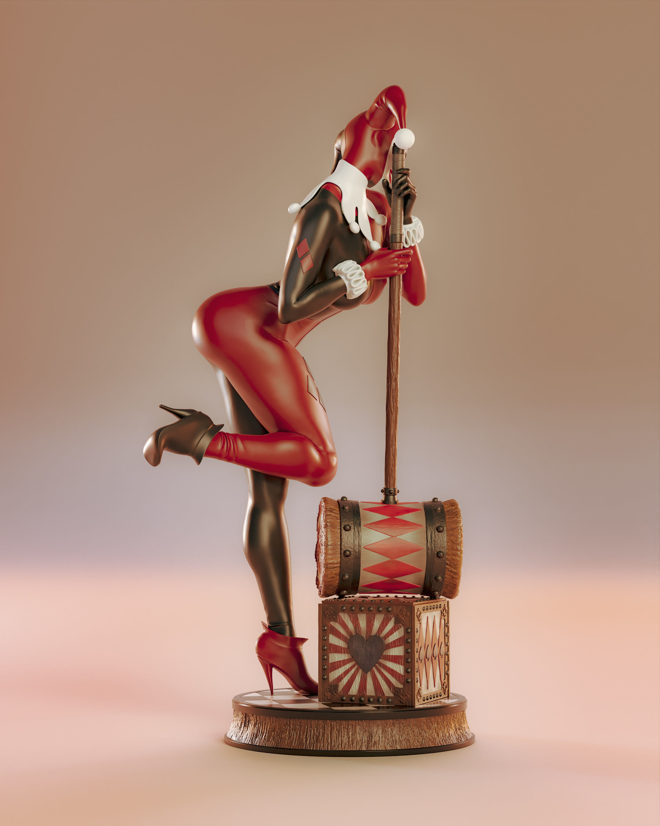 Harley Quinn 3D print model_6