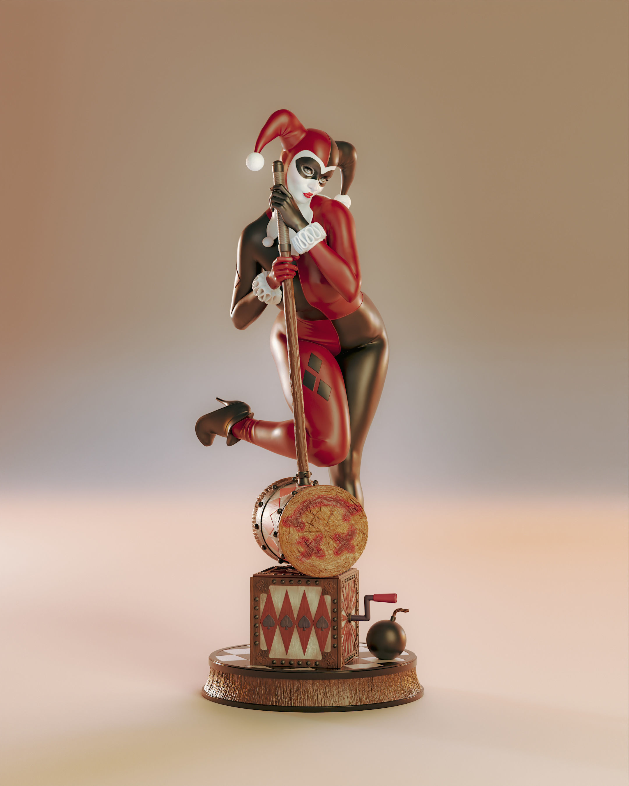 Harley Quinn 3D print model_14