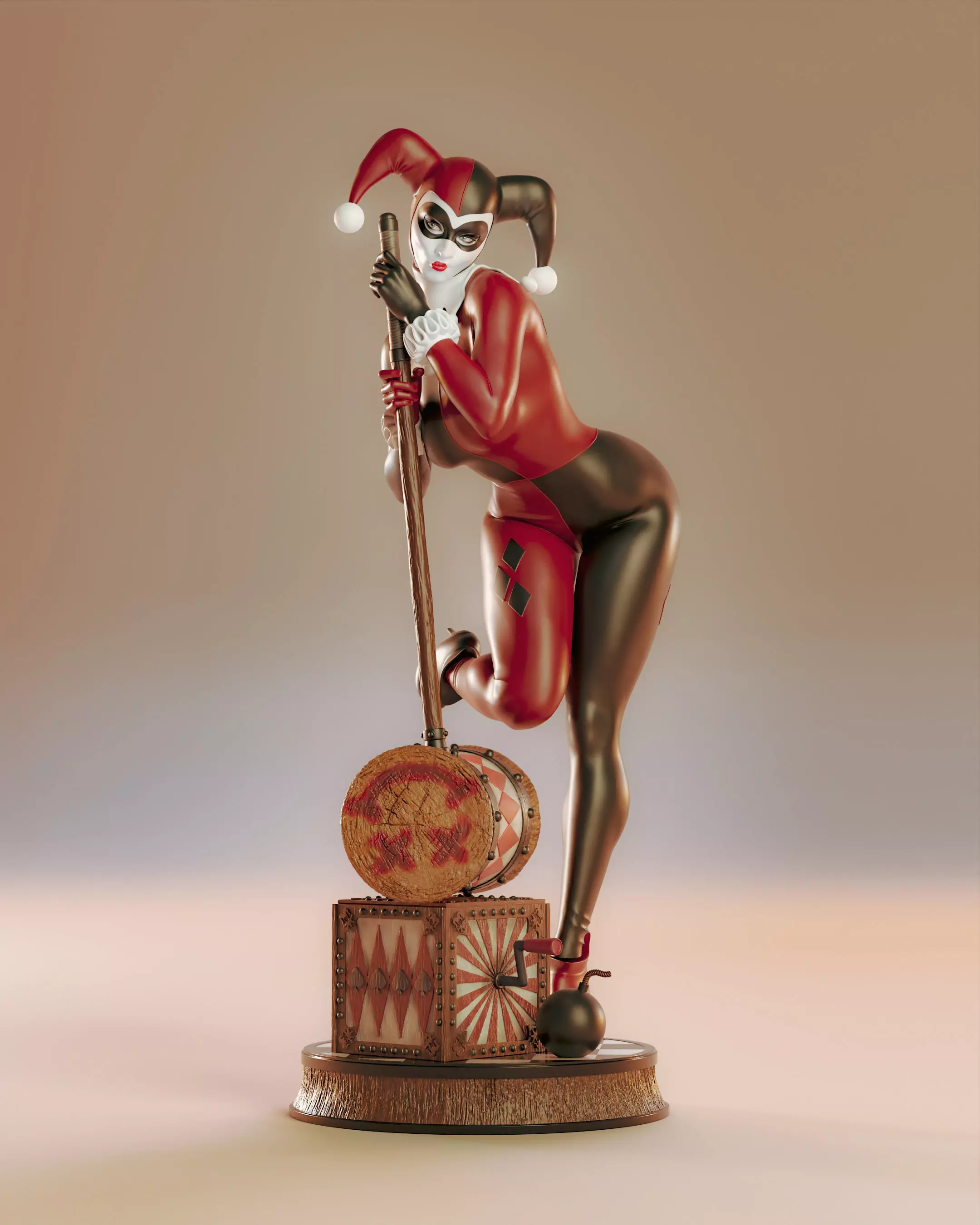 Harley Quinn 3D print model_0