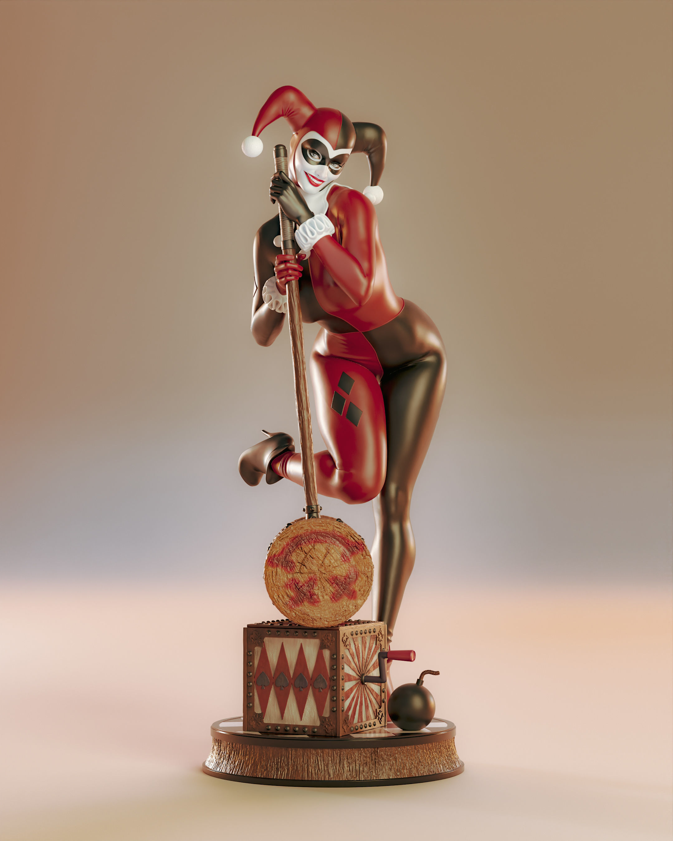 Harley Quinn 3D print model_4