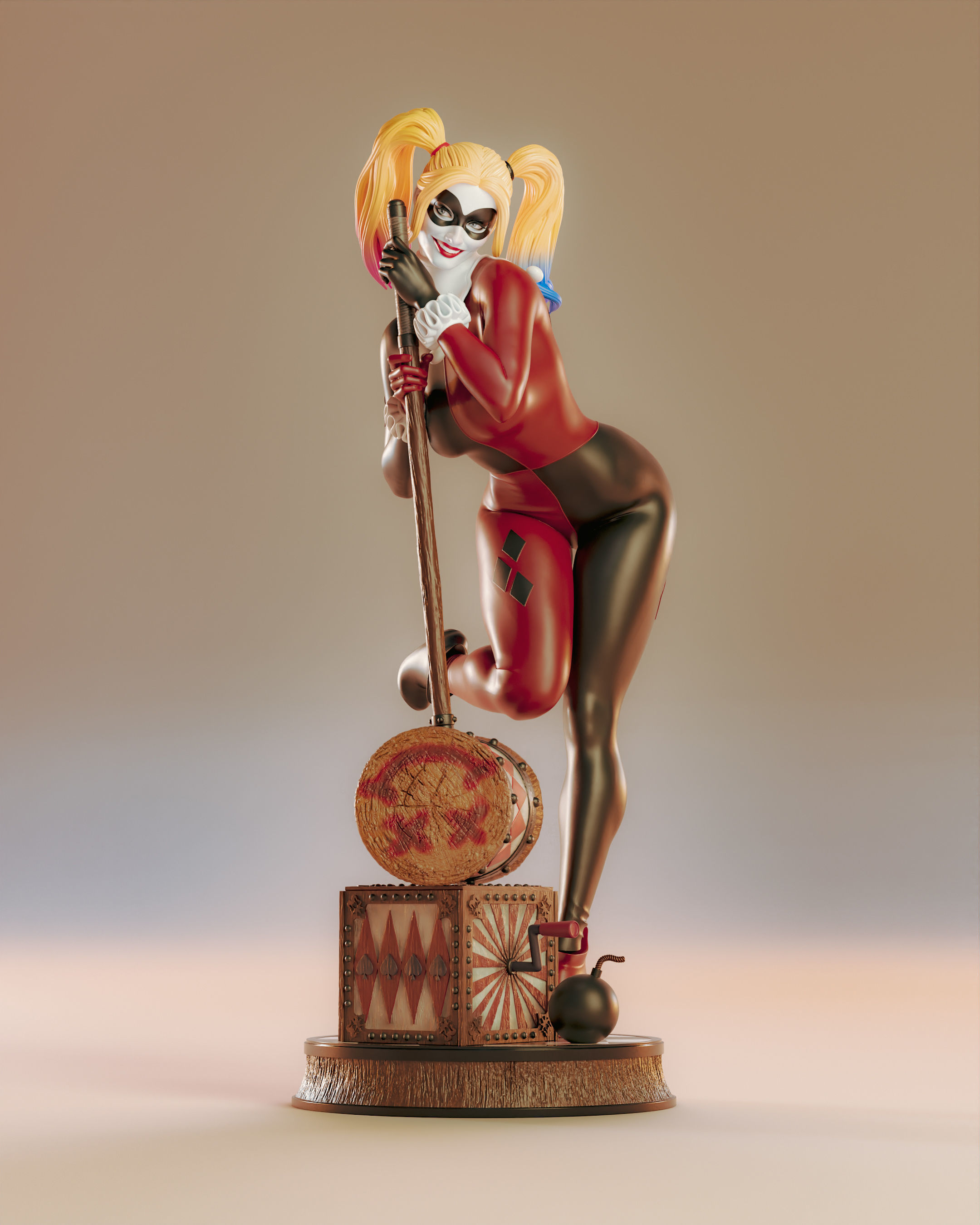 Harley Quinn 3D print model_9