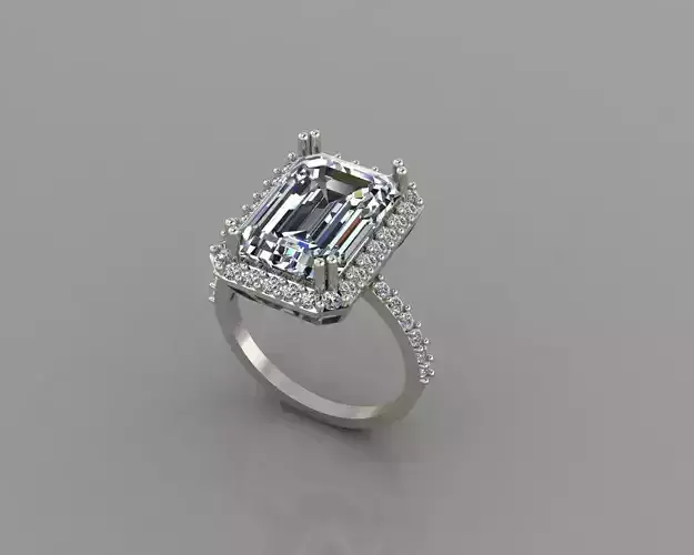 Emerald jewelry ring