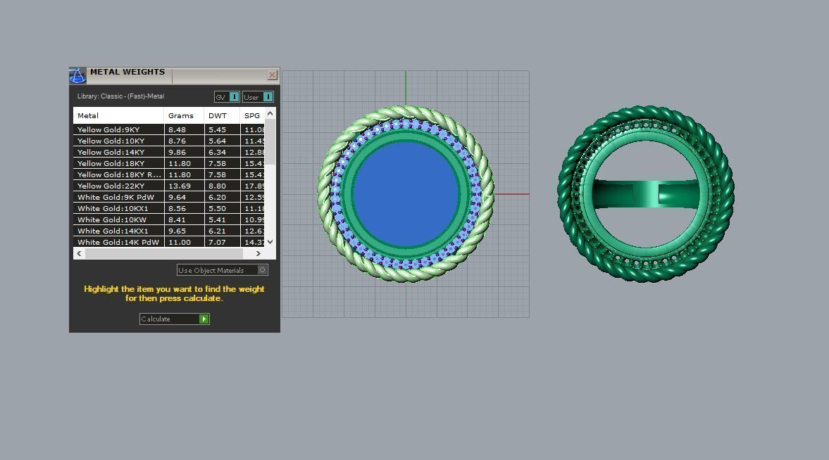 Coin frame ring 3D print model_12