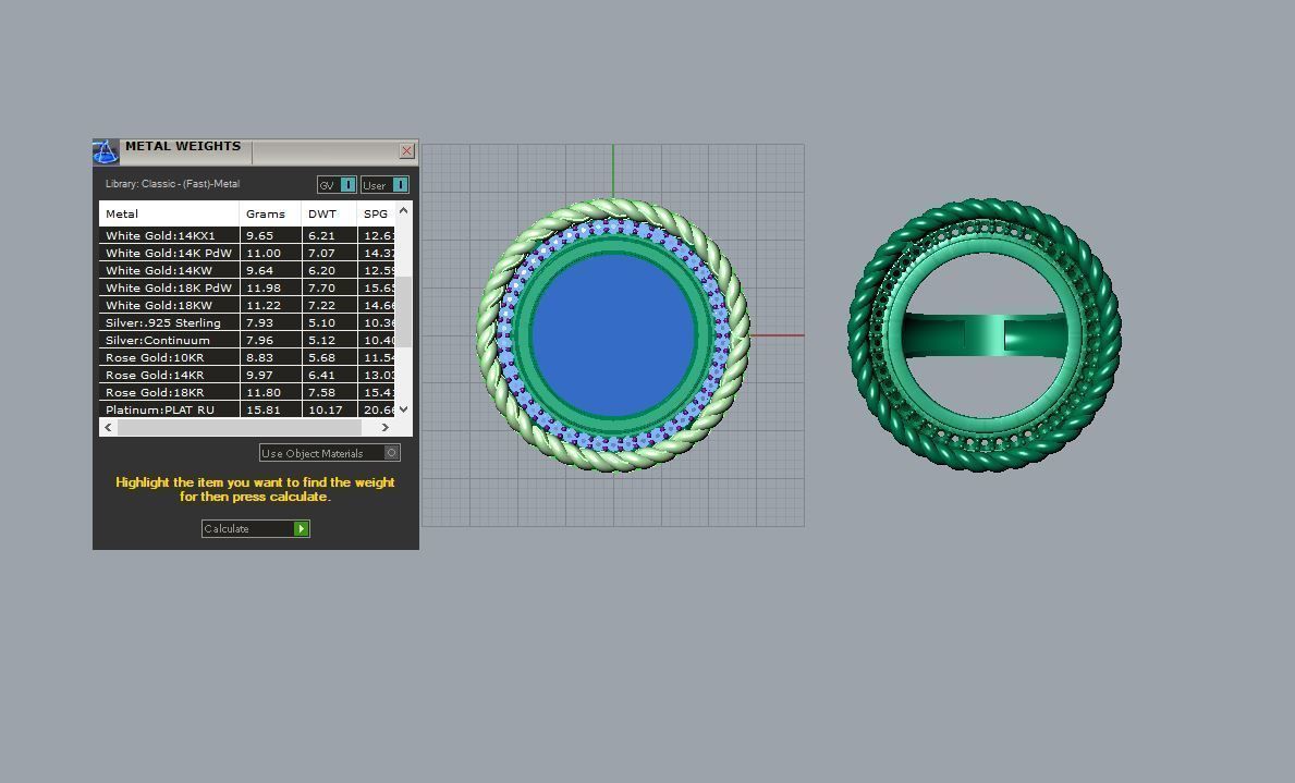 Coin frame ring 3D print model_14
