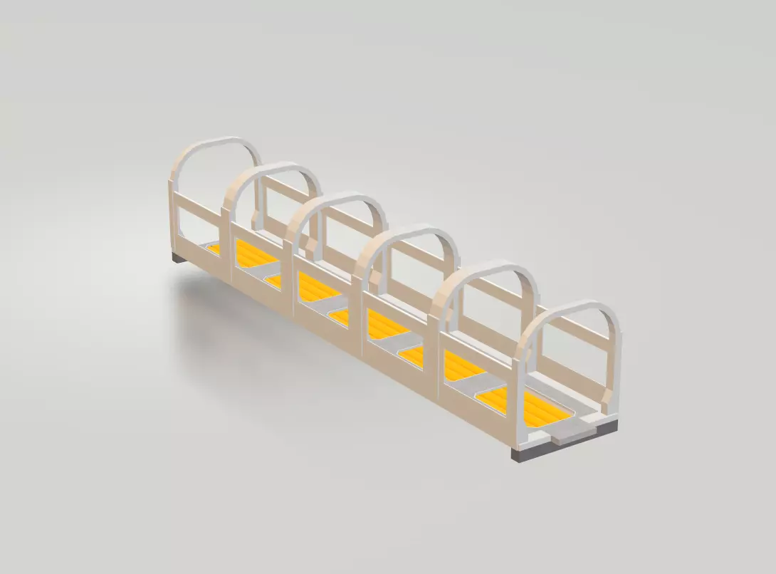 Space tunnel low poly Free 3D model_0