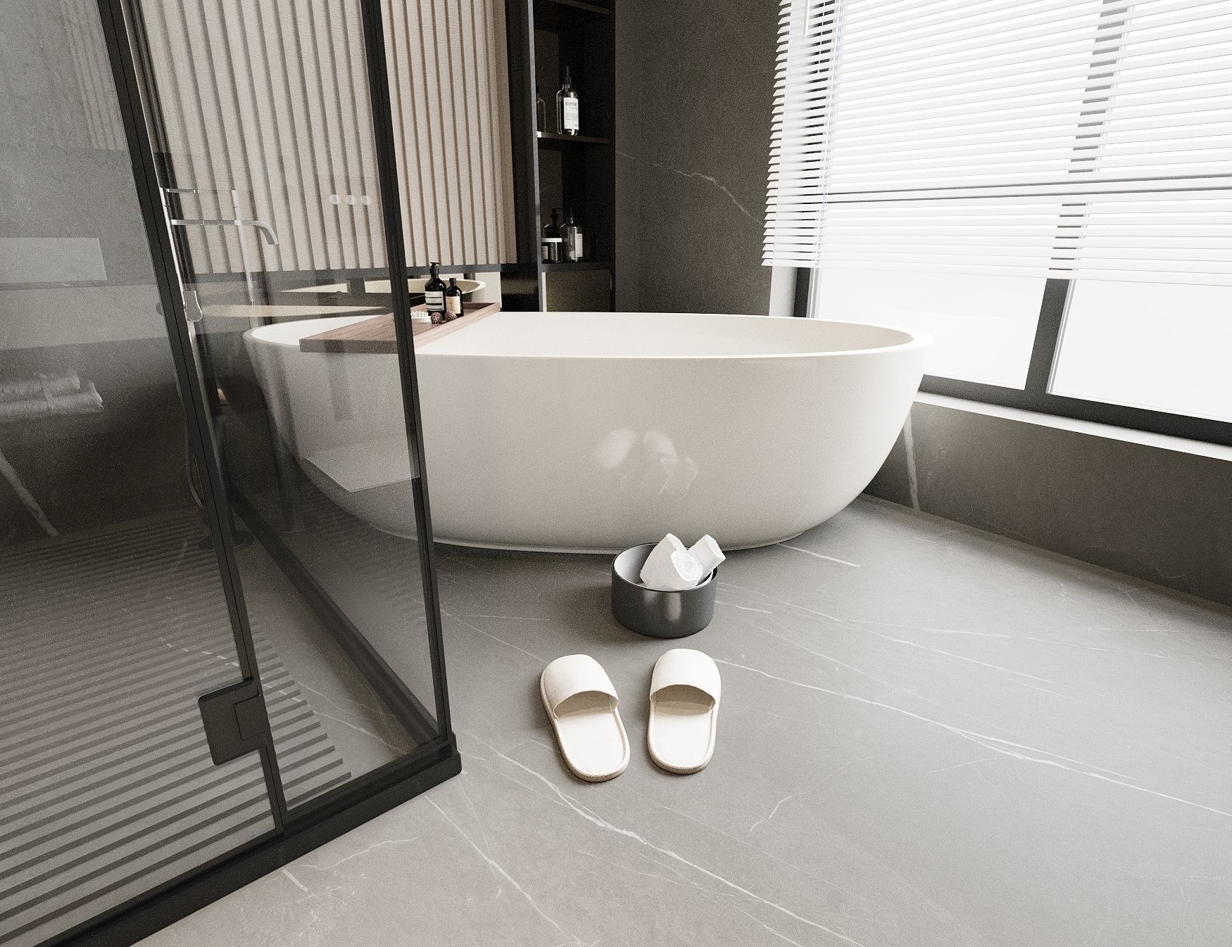 Bathroom full scene 3D model 3D model_1