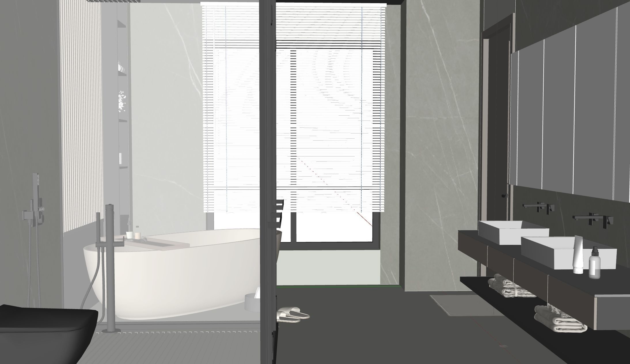 Bathroom full scene 3D model 3D model_5