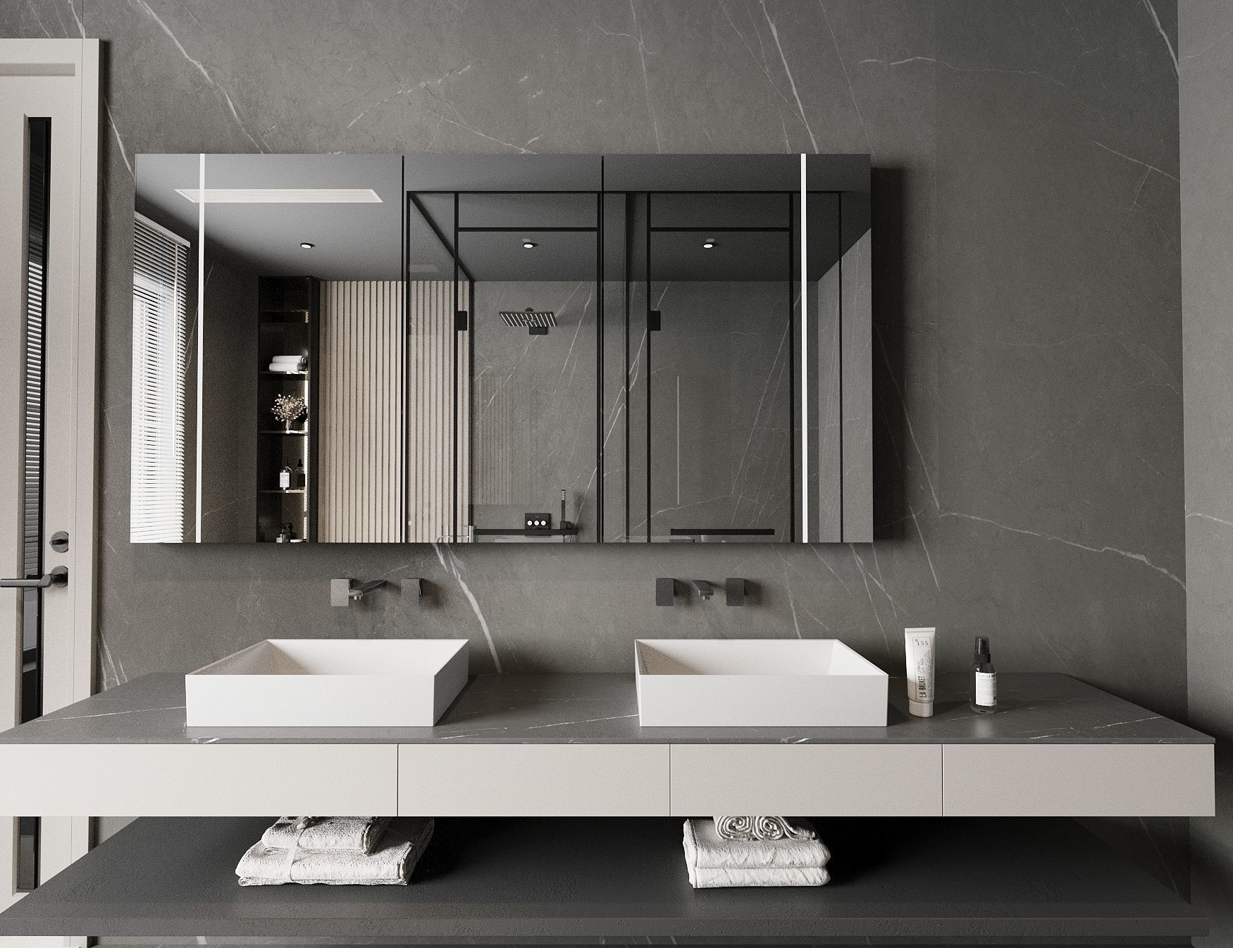 Bathroom full scene 3D model 3D model_2