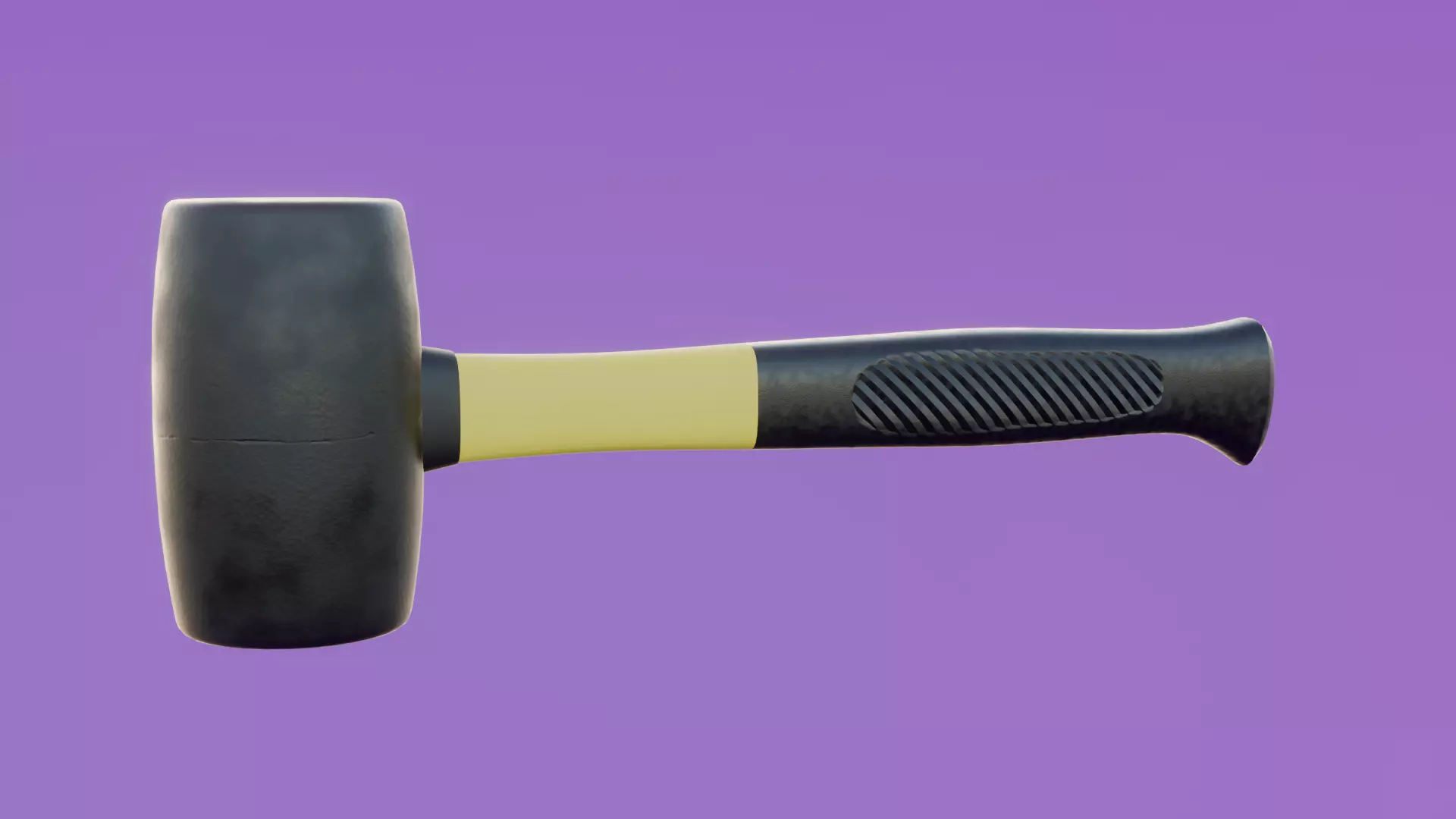 Rubber hammer 3D model_0