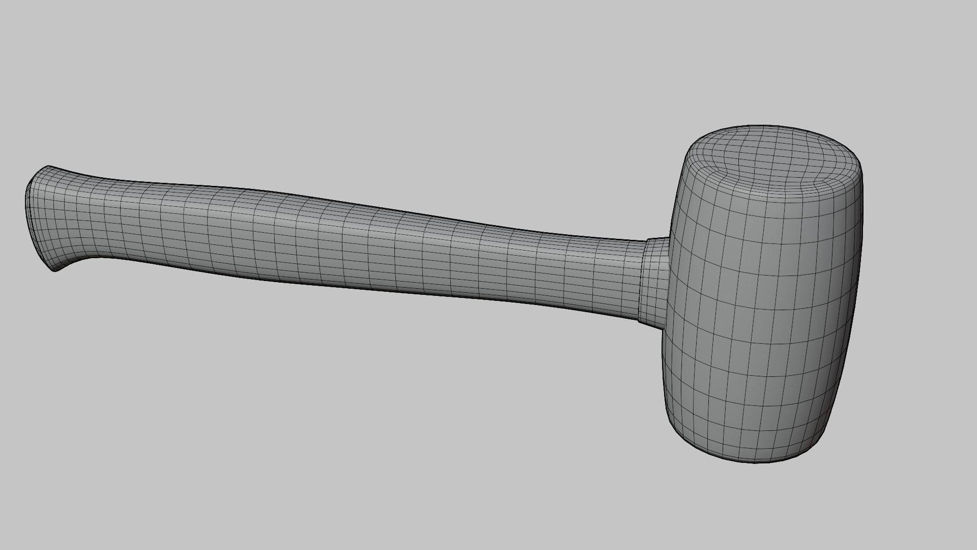 Rubber hammer 3D model_4