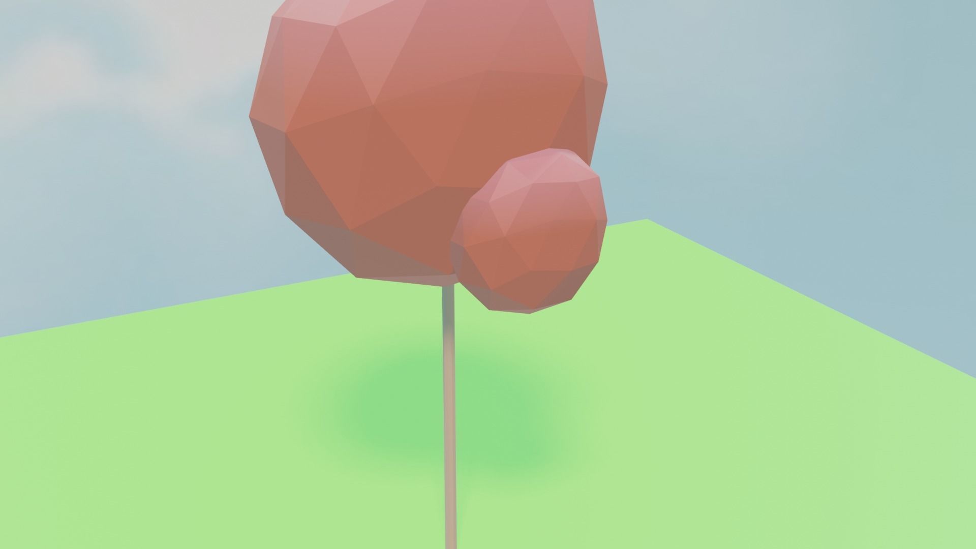 LOWPOLY AUTUMN TREE 3D MODEL Free 3D model_5