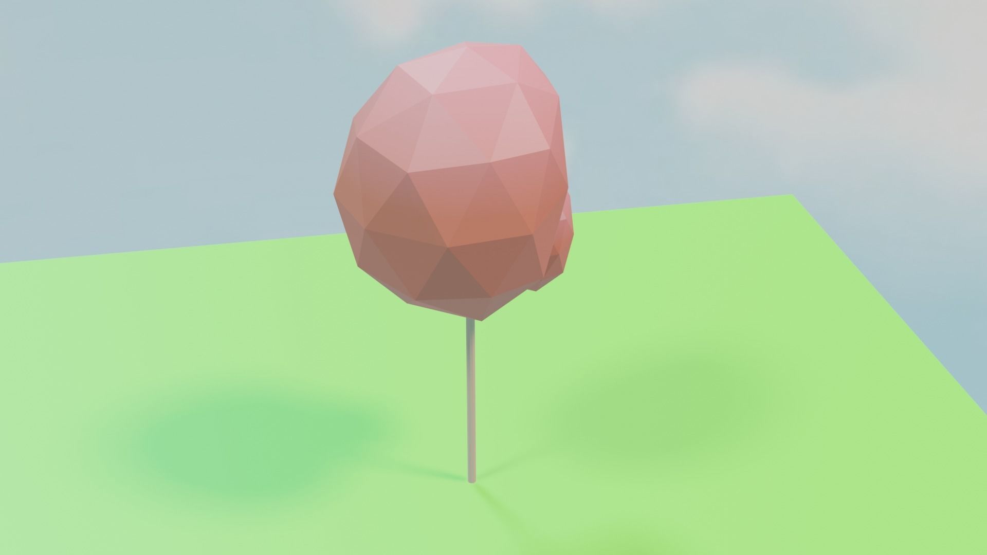 LOWPOLY AUTUMN TREE 3D MODEL Free 3D model_4