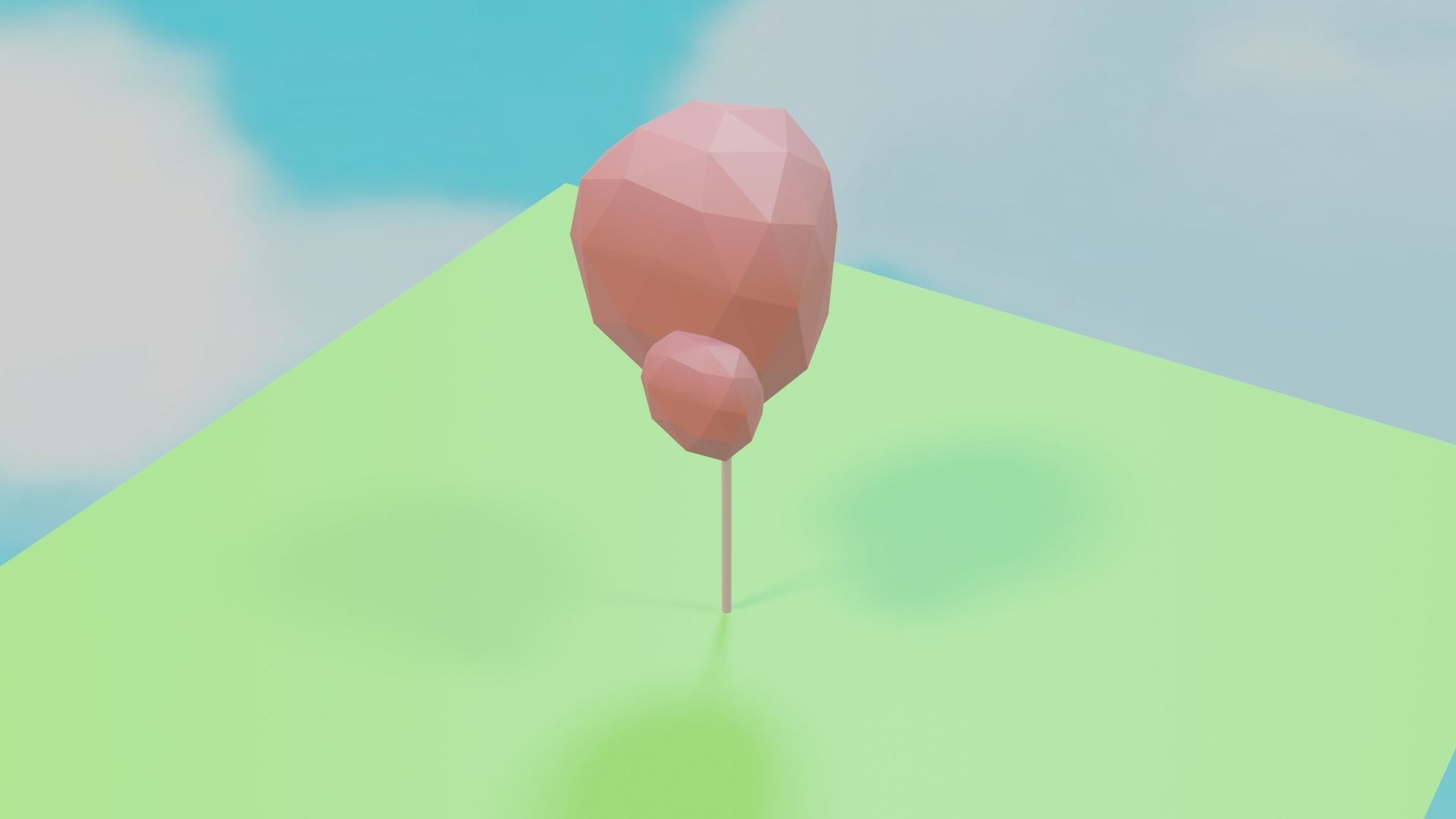 LOWPOLY AUTUMN TREE 3D MODEL Free 3D model_2