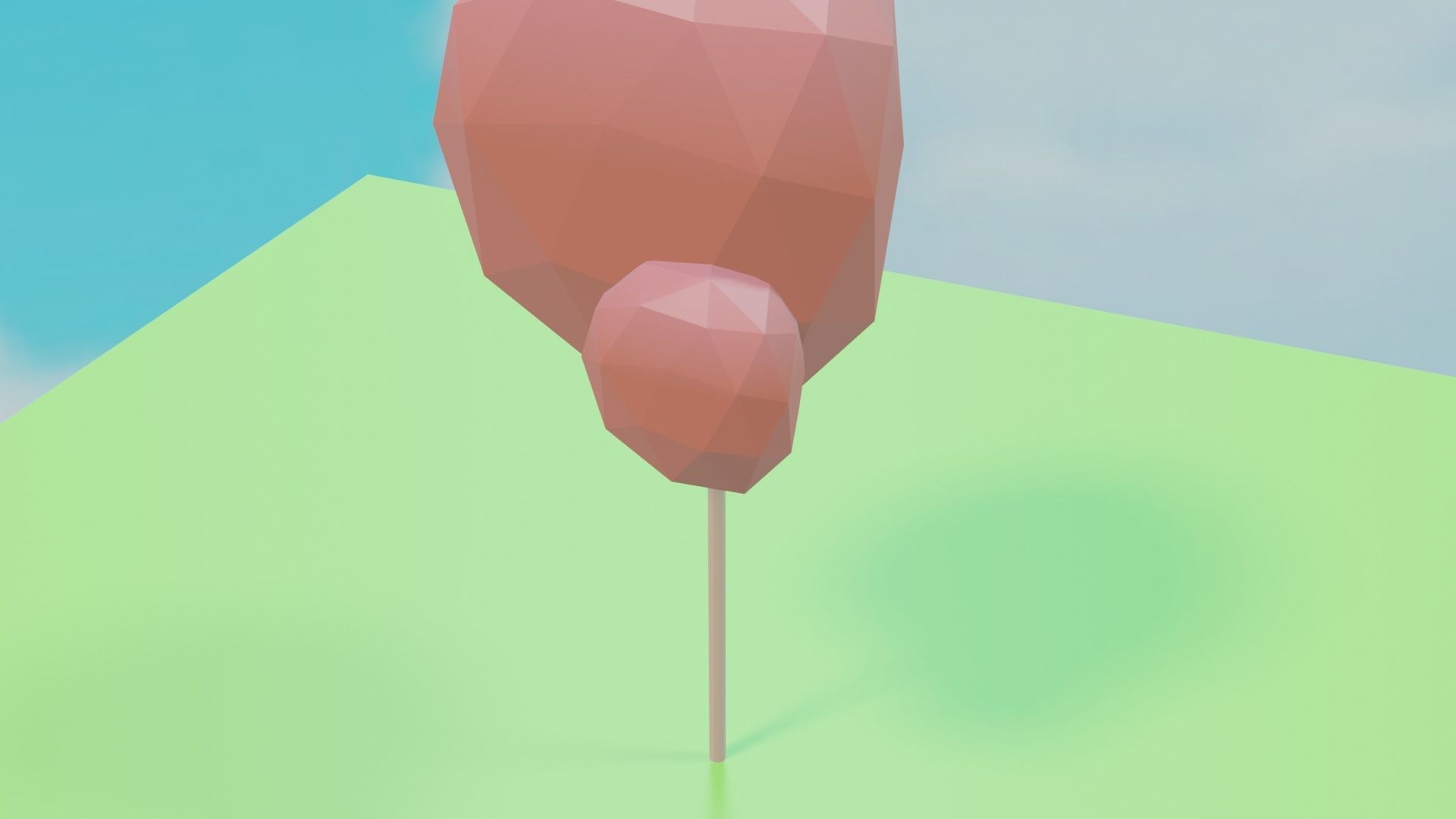 LOWPOLY AUTUMN TREE 3D MODEL Free 3D model_6