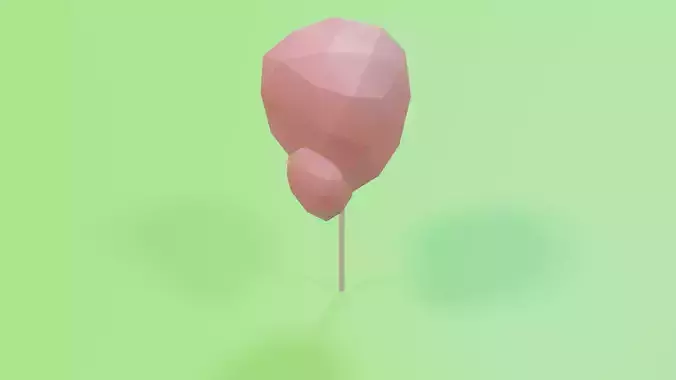 LOWPOLY AUTUMN TREE 3D MODEL