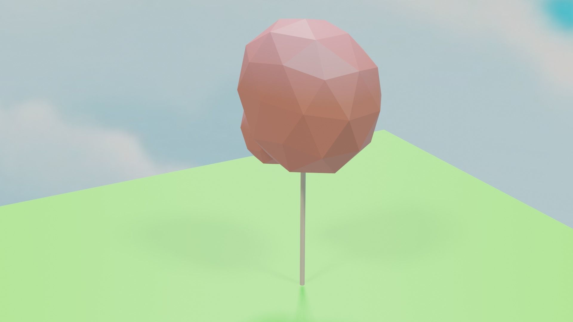 LOWPOLY AUTUMN TREE 3D MODEL Free 3D model_3