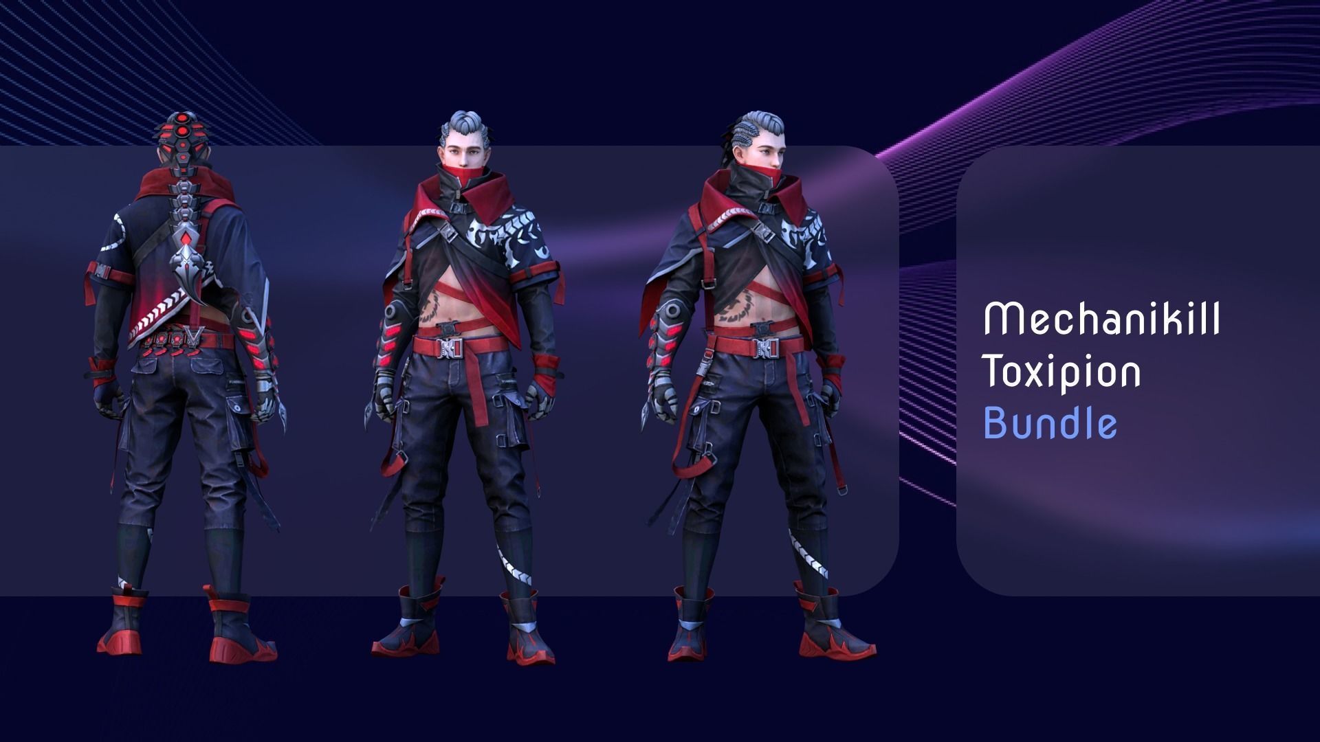 Fashion Free Fire Bundles - 26 Characters Low-poly 3D model_18