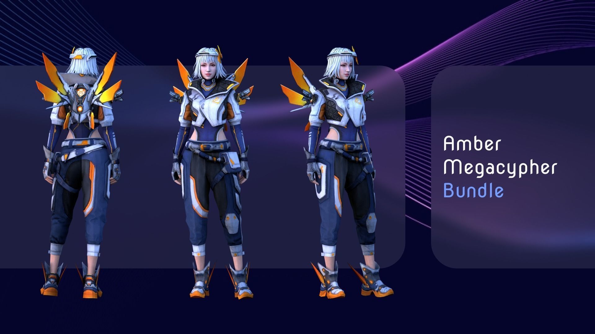 Fashion Free Fire Bundles - 26 Characters Low-poly 3D model_19