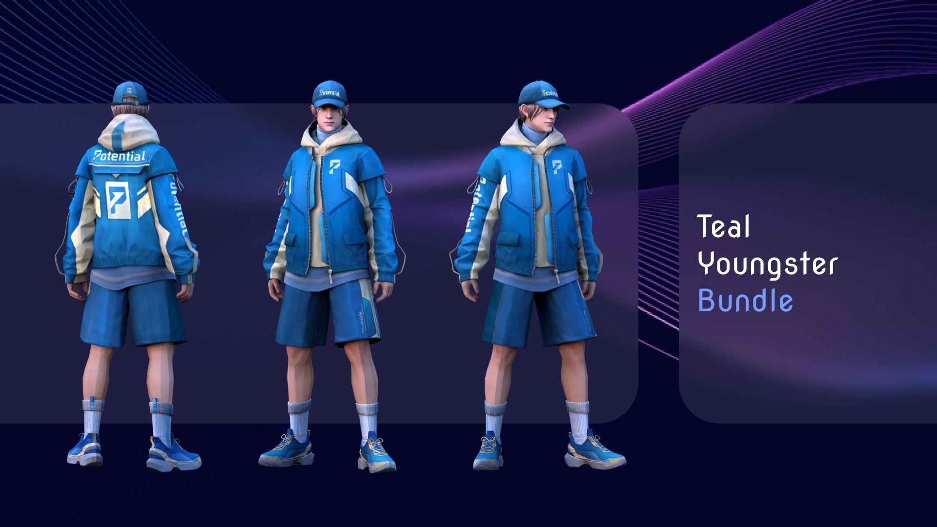 Fashion Free Fire Bundles - 26 Characters Low-poly 3D model_25