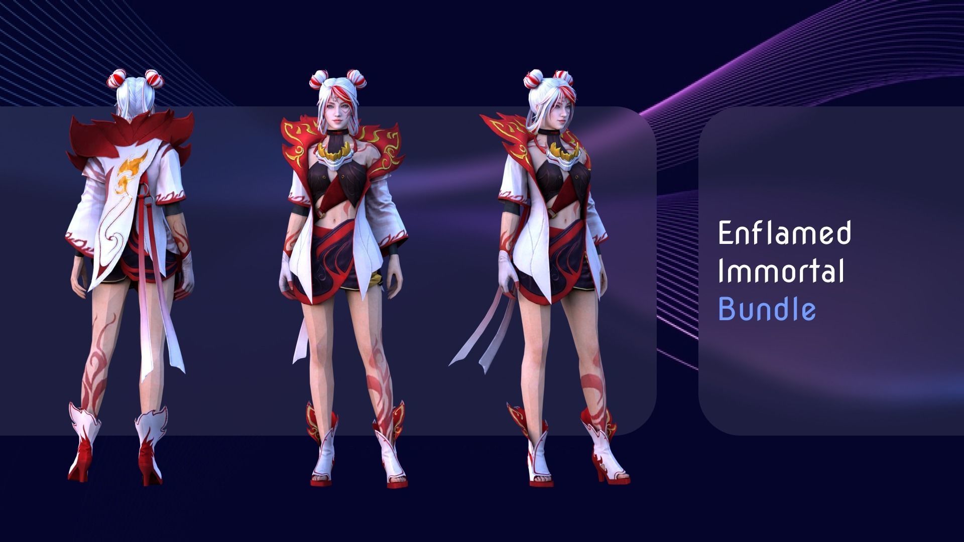 Fashion Free Fire Bundles - 26 Characters Low-poly 3D model_13