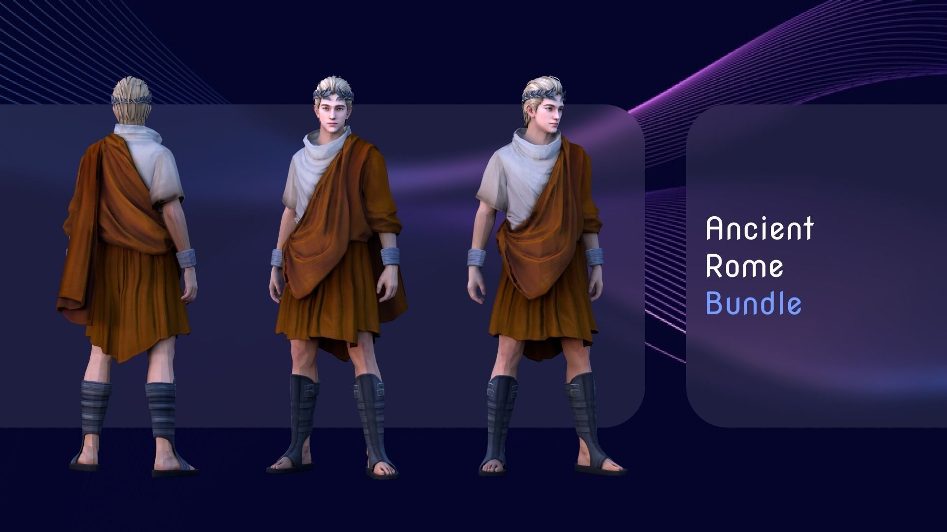 Fashion Free Fire Bundles - 26 Characters Low-poly 3D model_10