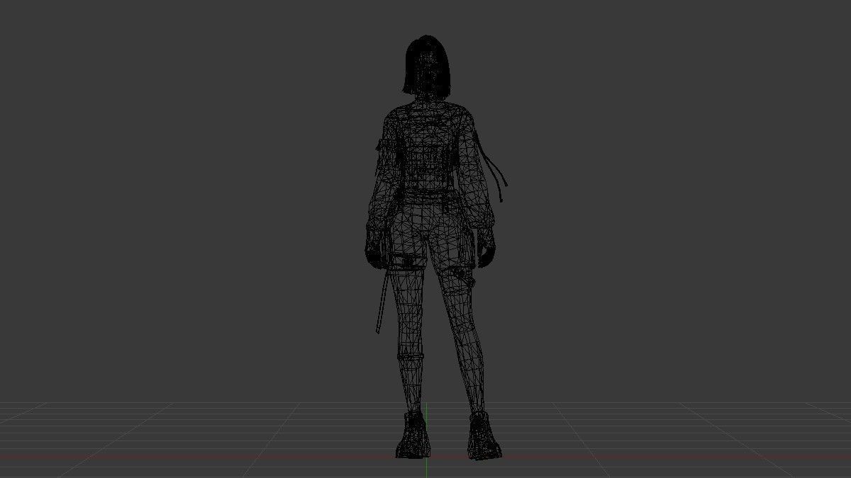 Fashion Free Fire Bundles - 26 Characters Low-poly 3D model_30