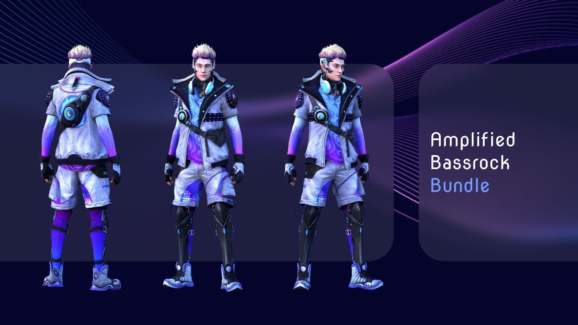 Fashion Free Fire Bundles - 26 Characters Low-poly 3D model_1