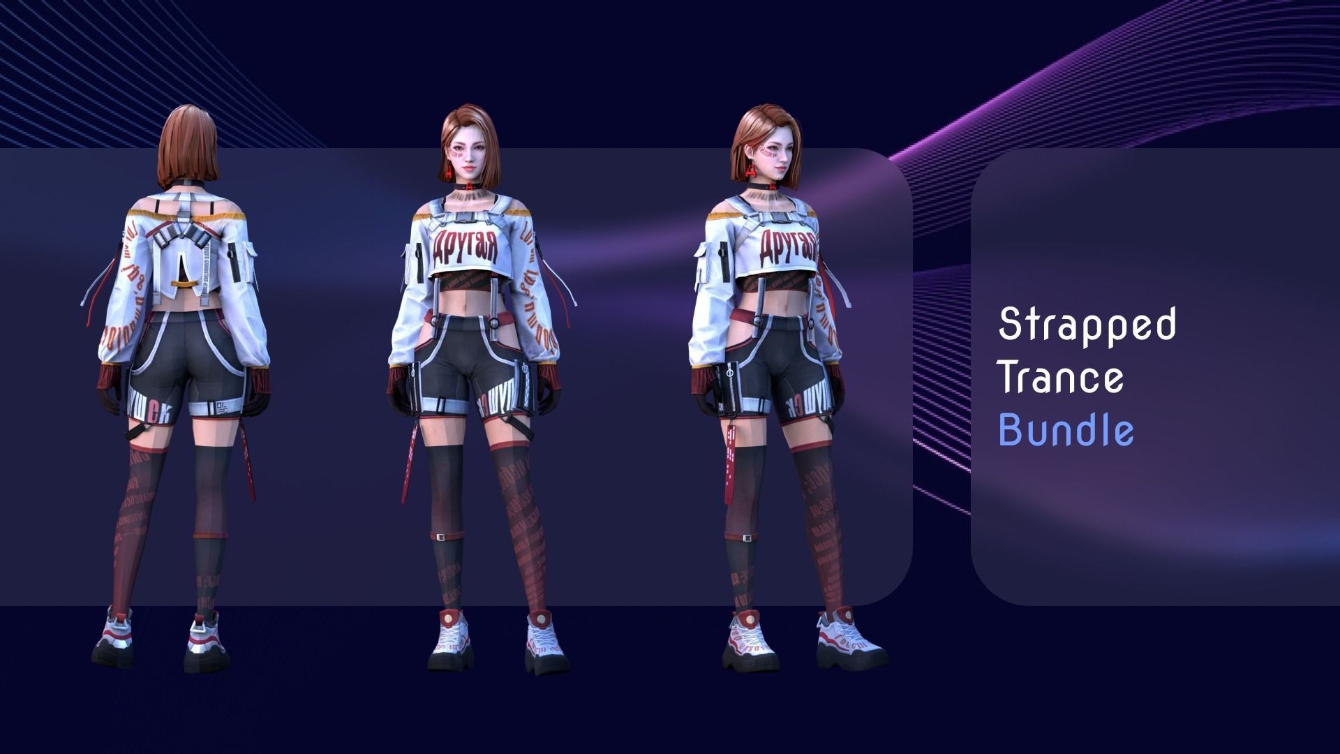 Fashion Free Fire Bundles - 26 Characters Low-poly 3D model_4