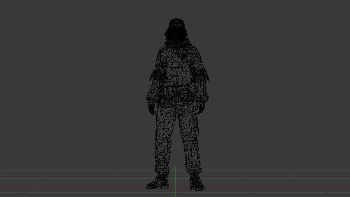 Fashion Free Fire Bundles - 26 Characters Low-poly 3D model_33