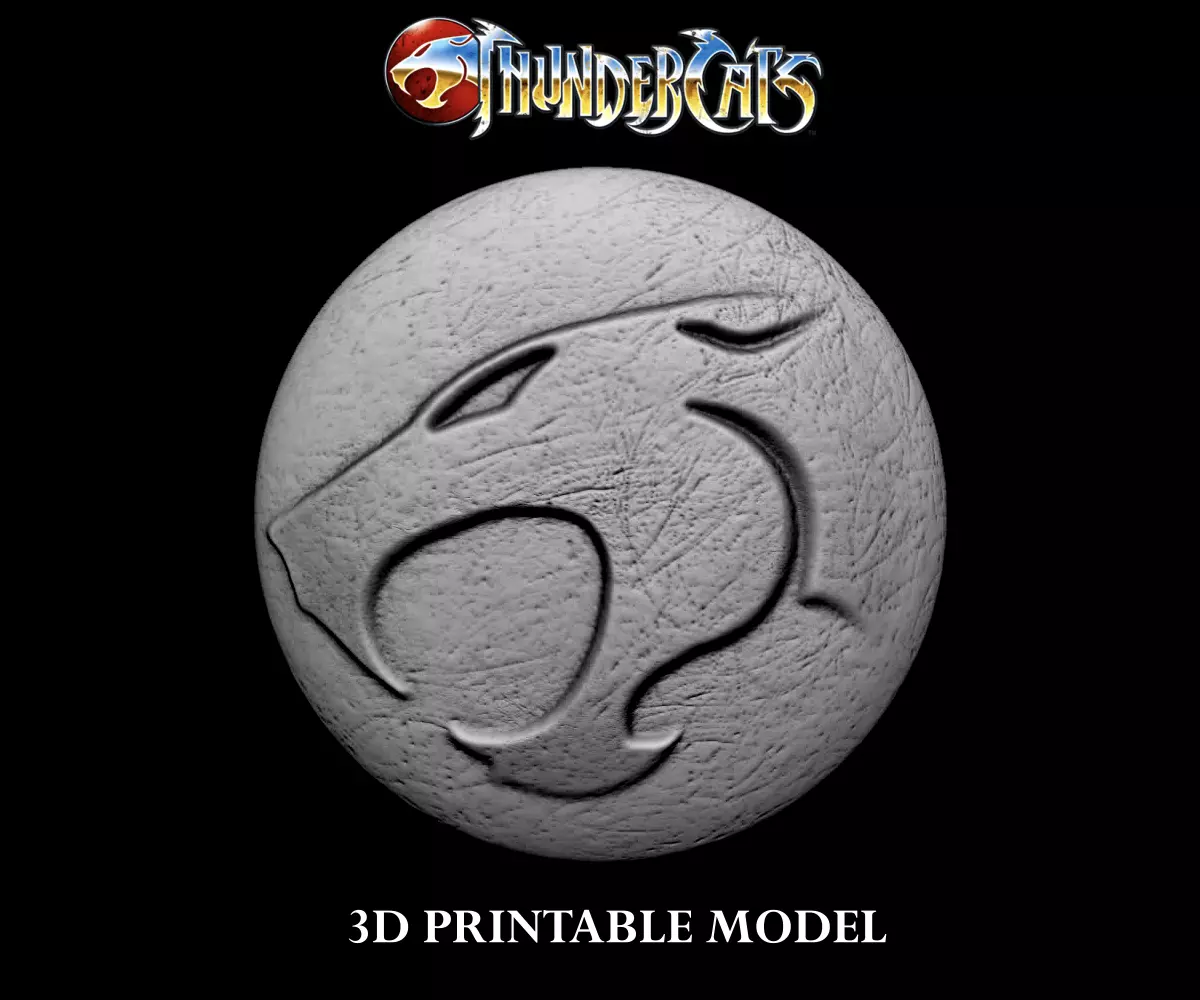 3D PRINTABLE THUNDERCATS LOGO COIN 3D print model_0