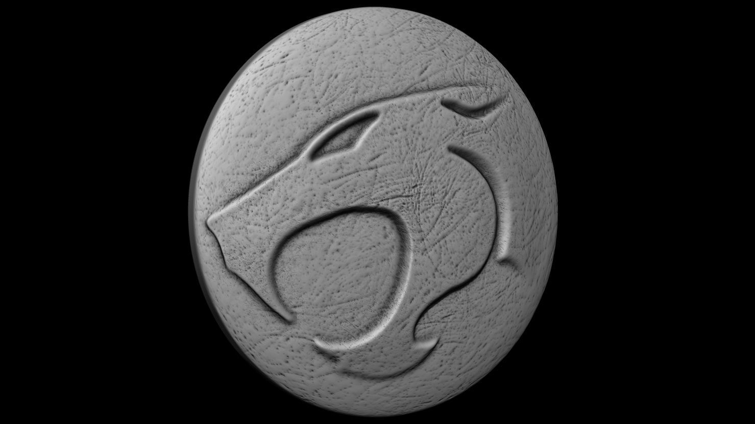 3D PRINTABLE THUNDERCATS LOGO COIN 3D print model_2