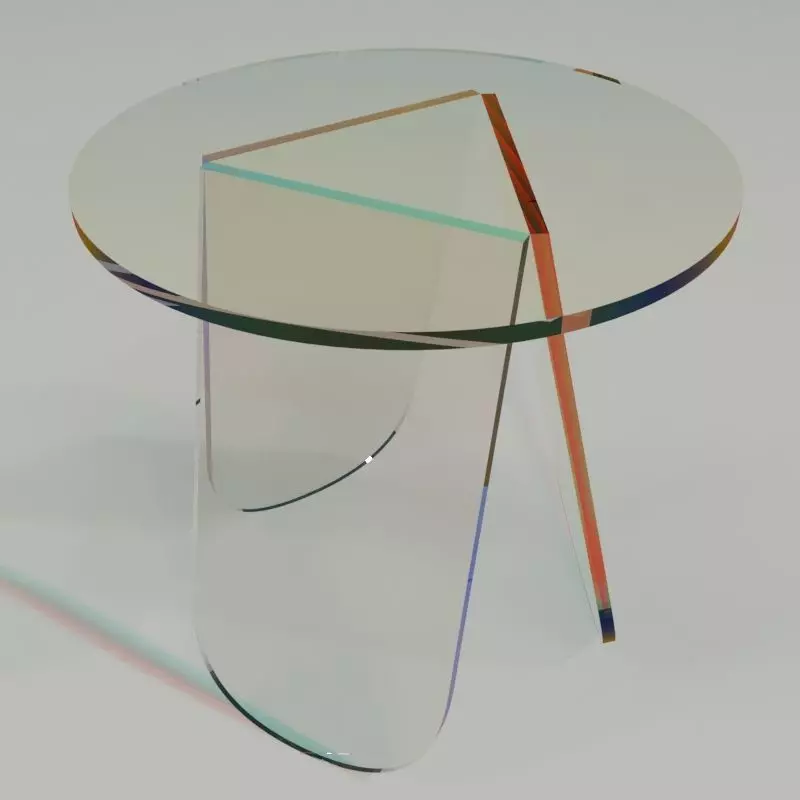 Glass Table 002 Free 3D model