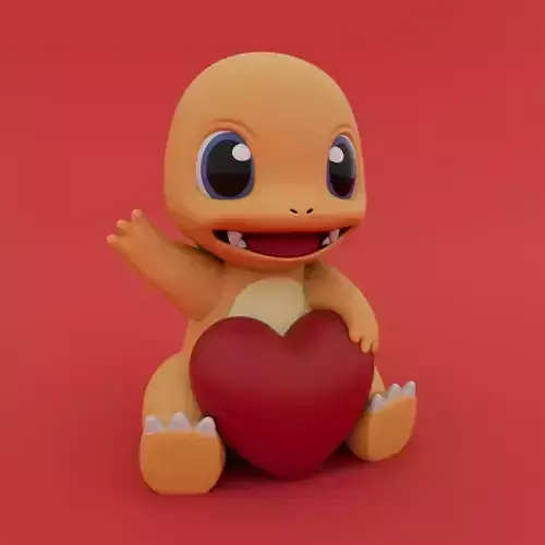 Valentines Special - Charmander 3D print model