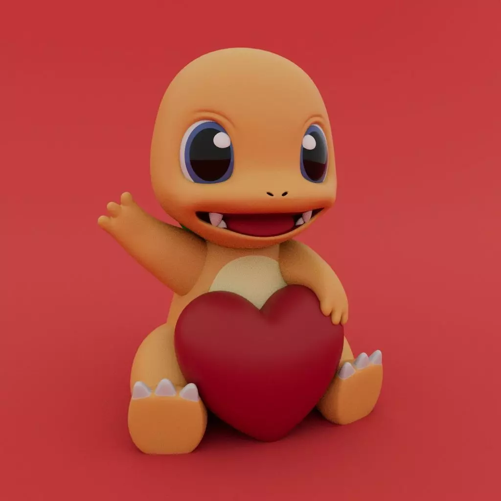 Valentines Special - Charmander 3D print model_0
