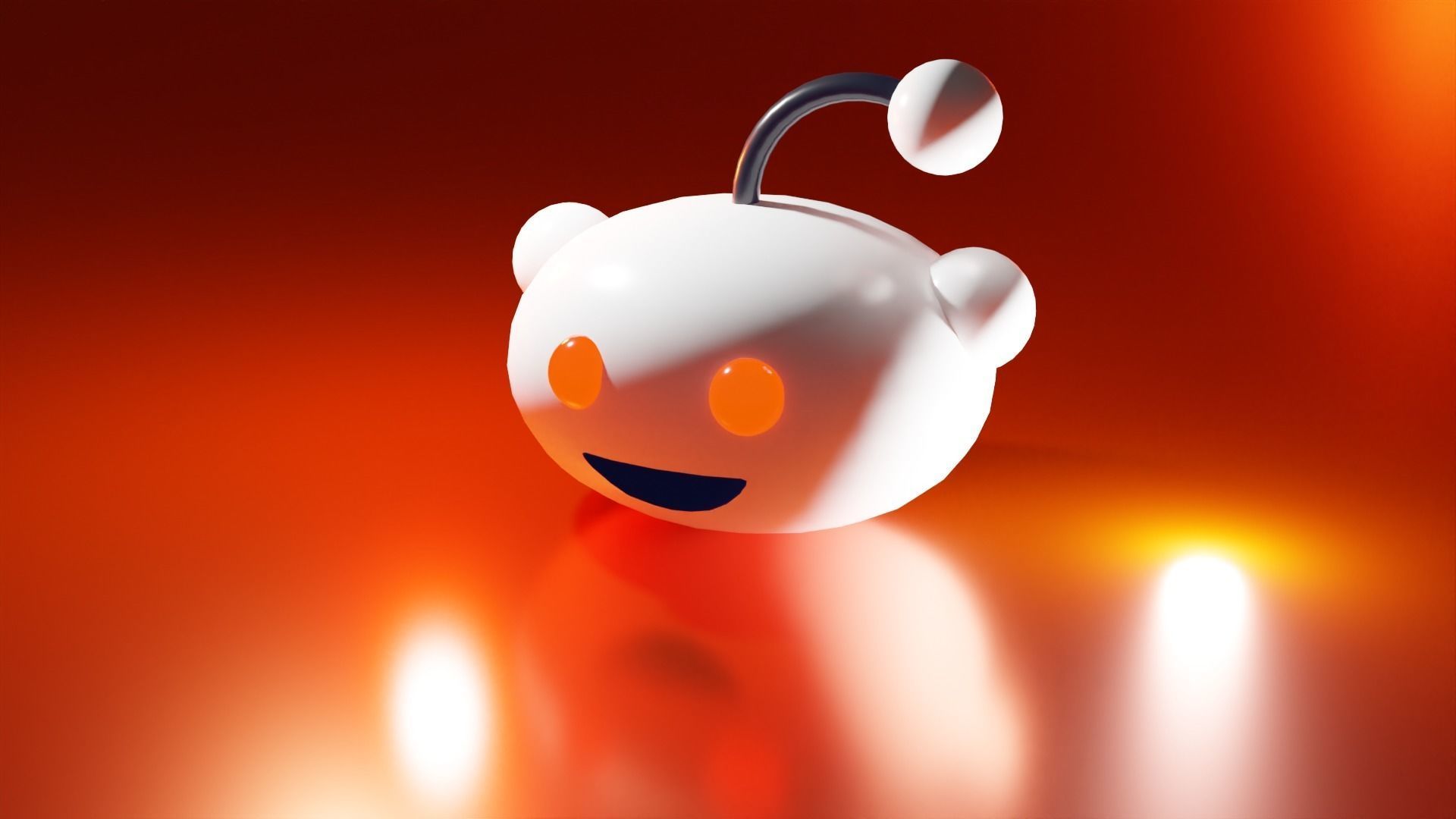 Reddit Logo 3D Model 3D model_4
