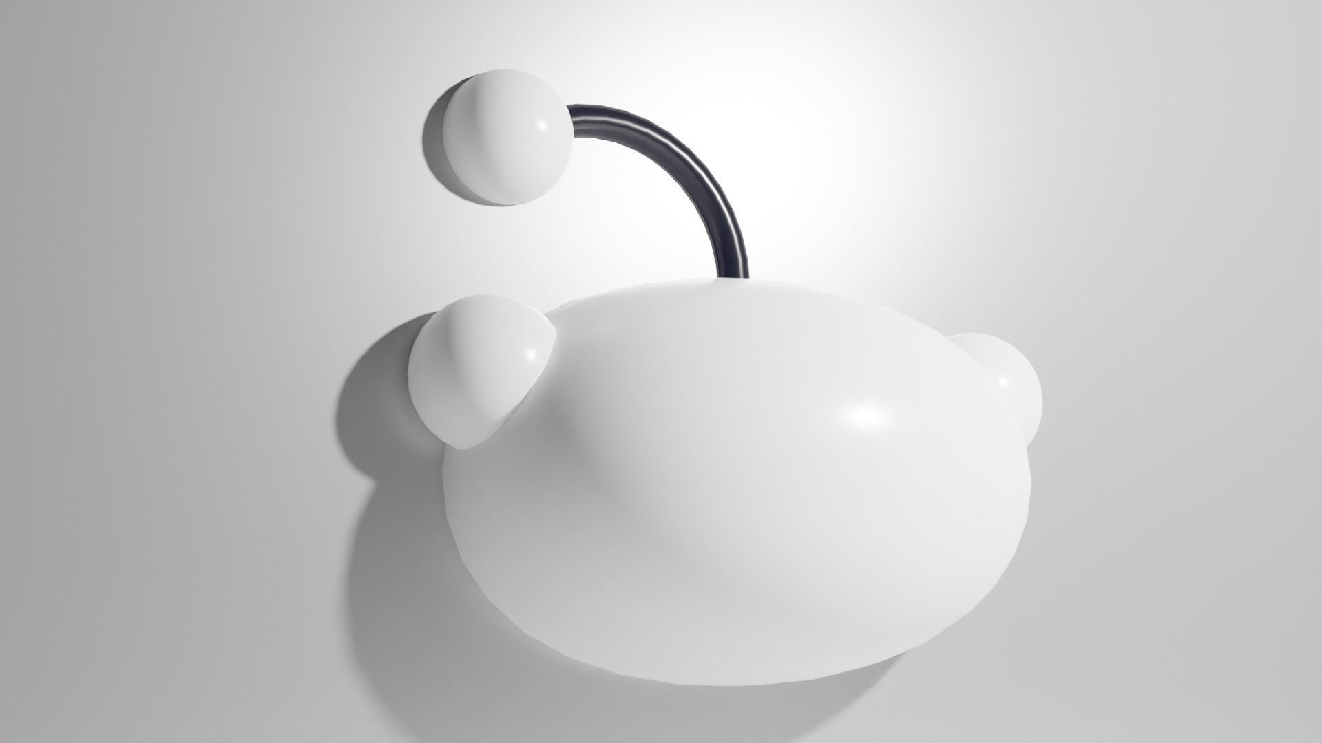 Reddit Logo 3D Model 3D model_15