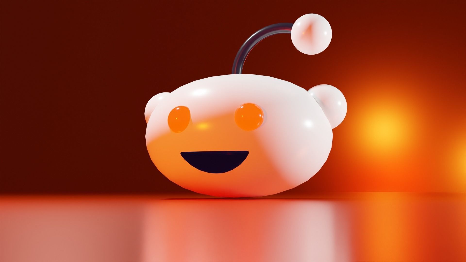 Reddit Logo 3D Model 3D model_10
