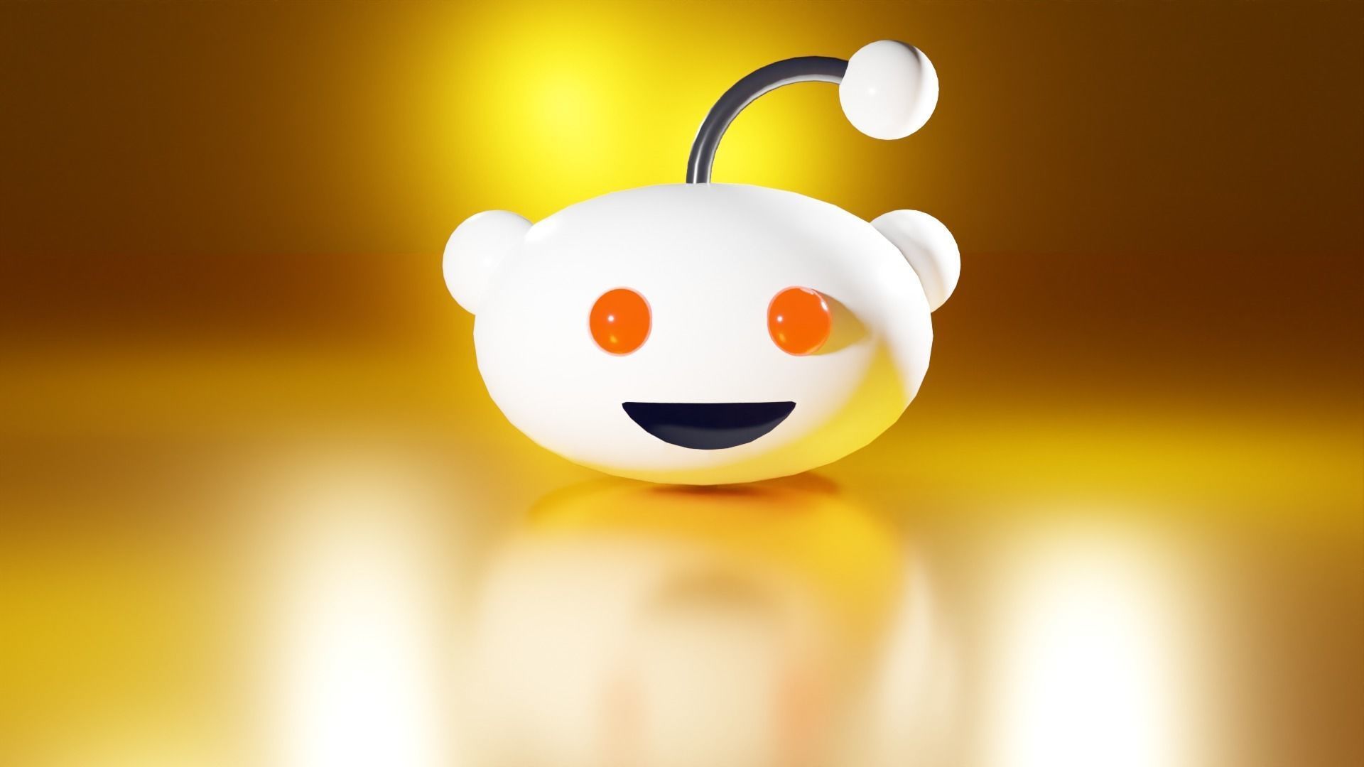 Reddit Logo 3D Model 3D model_3