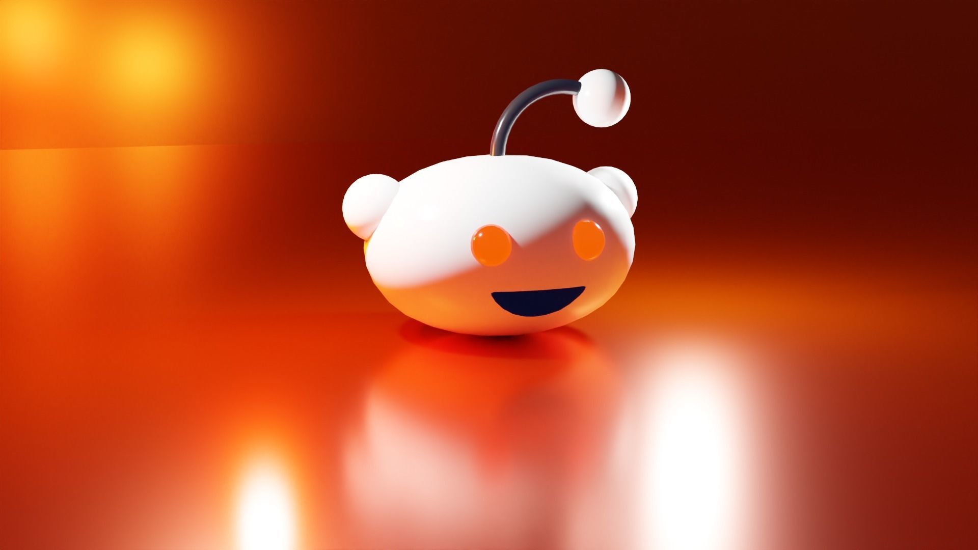 Reddit Logo 3D Model 3D model_8