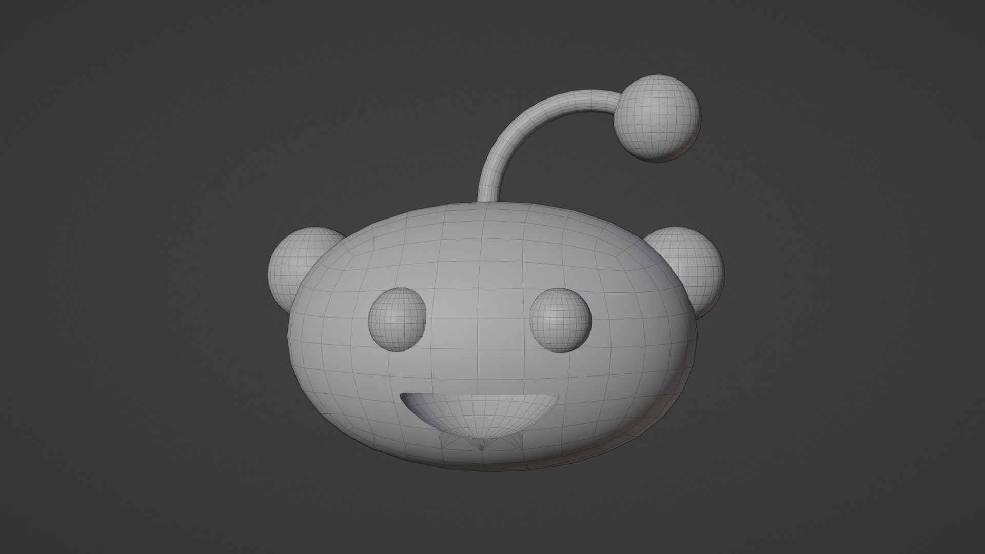 Reddit Logo 3D Model 3D model_21