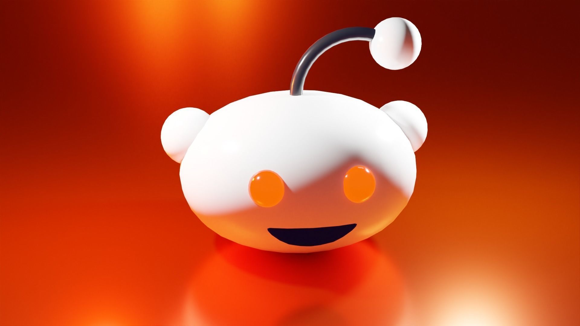 Reddit Logo 3D Model 3D model_5