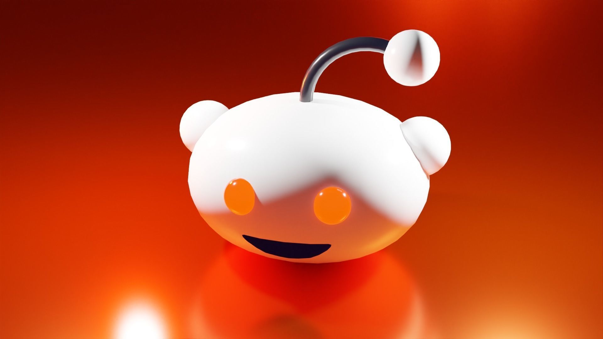 Reddit Logo 3D Model 3D model_9