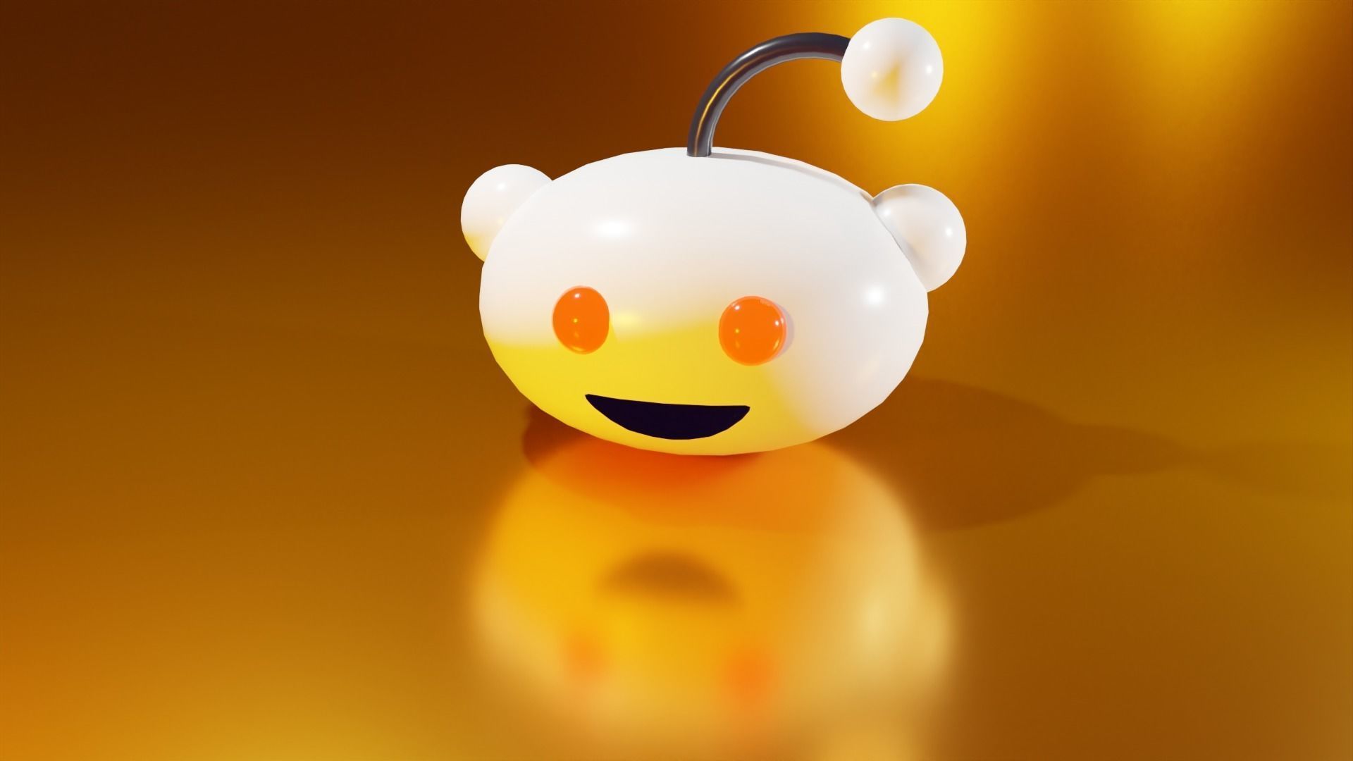 Reddit Logo 3D Model 3D model_2