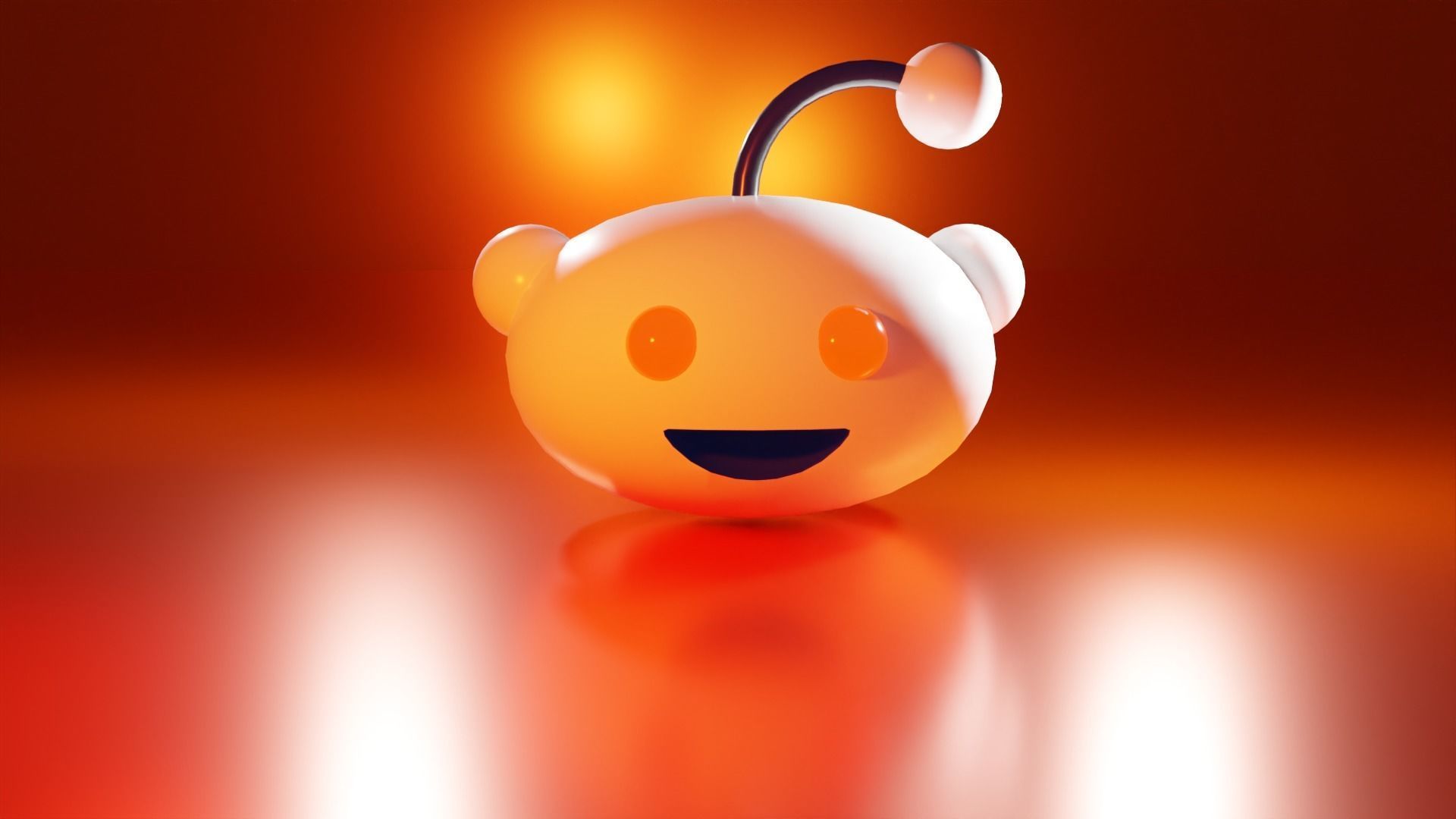 Reddit Logo 3D Model 3D model_6