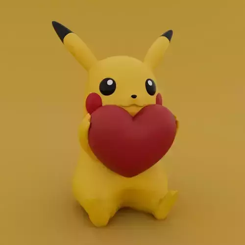 Valentines Special - Pikachu 3D print model