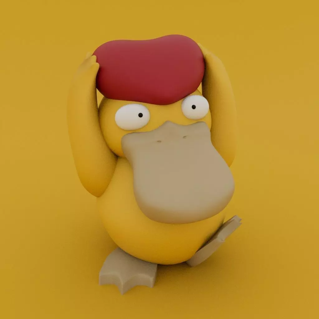 Valentines Special - Psyduck 3D print model_0