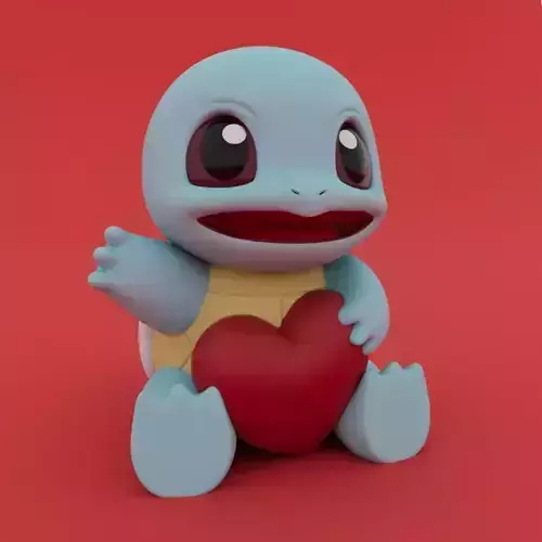 Valentines Special - Squirtle 3D print model